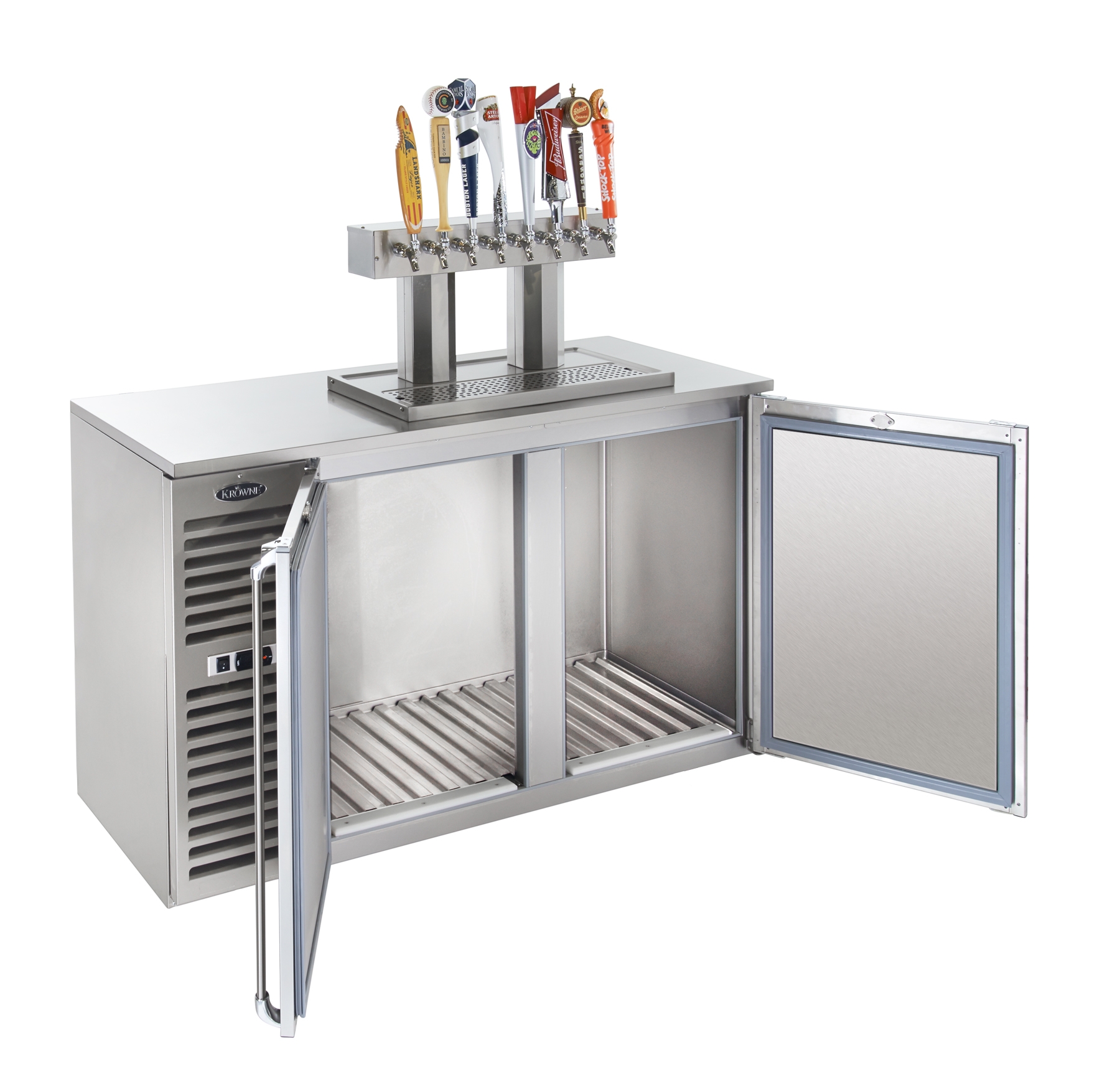 SelfContained Draft Beer Cooler 60", 2 Faucets Krowne Metal Corp.