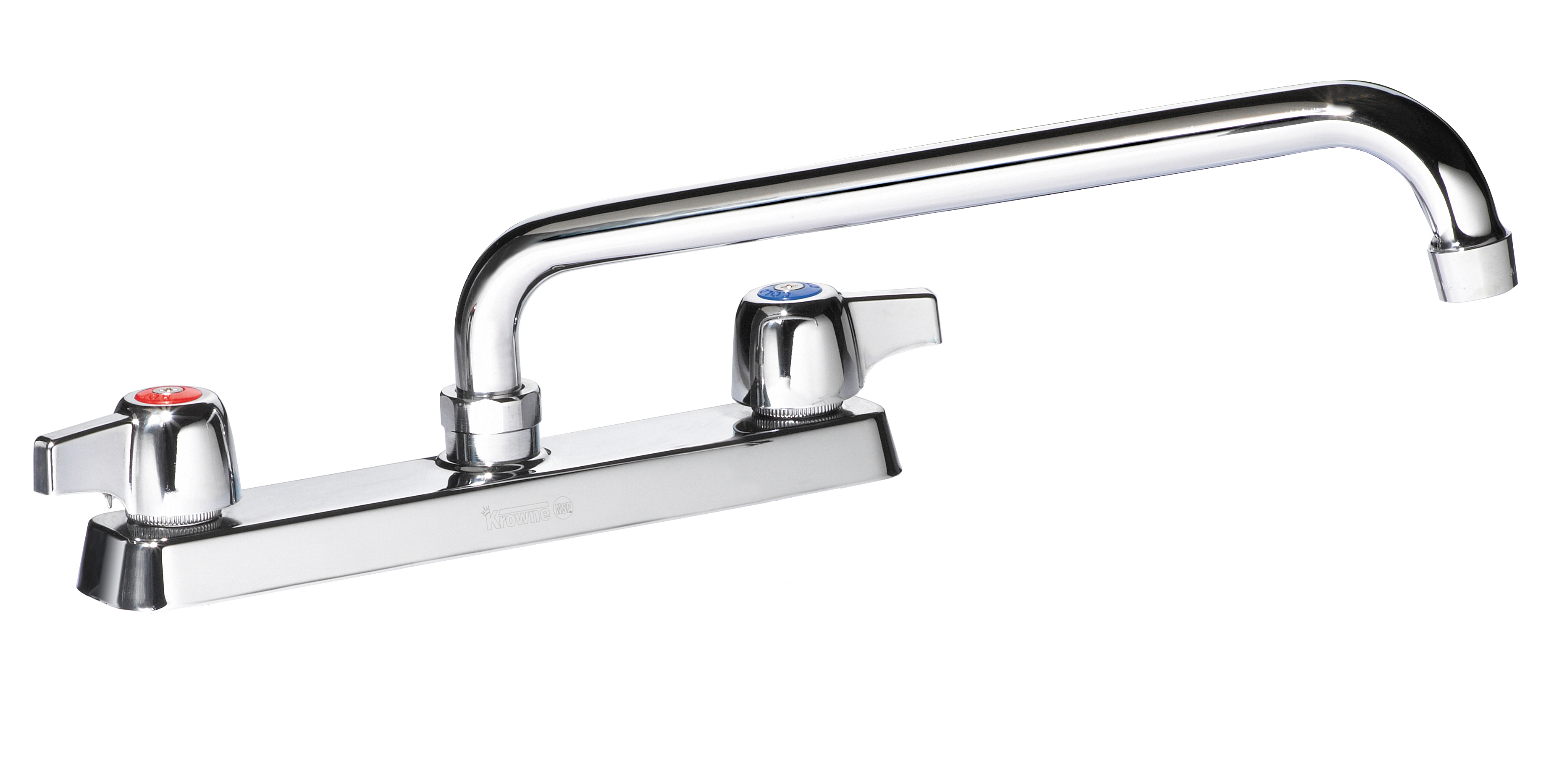 8" Deck Mount Faucet with 16" Spout Kitchen Faucets Krowne Metal Corp.