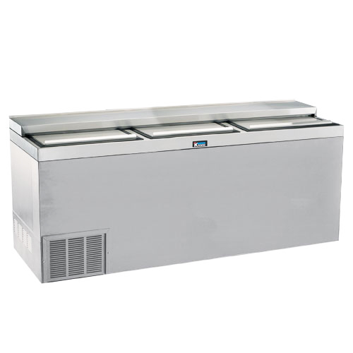 72" Stainless Steel Slide Top Bottle Cooler Krowne