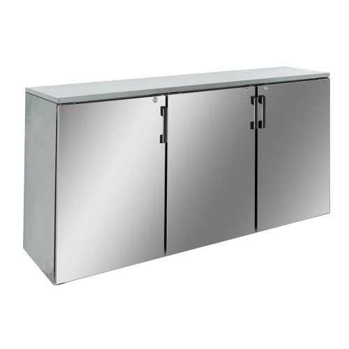 72&quot; Backbar Dry Storage Stainless Steel Exterior