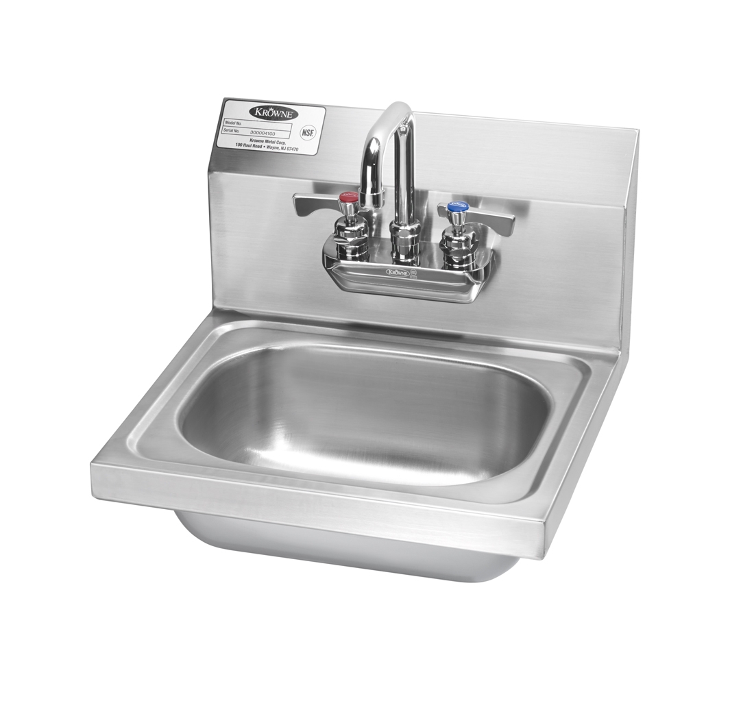 16"W Hand Sink with Royal Series Faucet Hand Sinks Krowne Metal Corp.