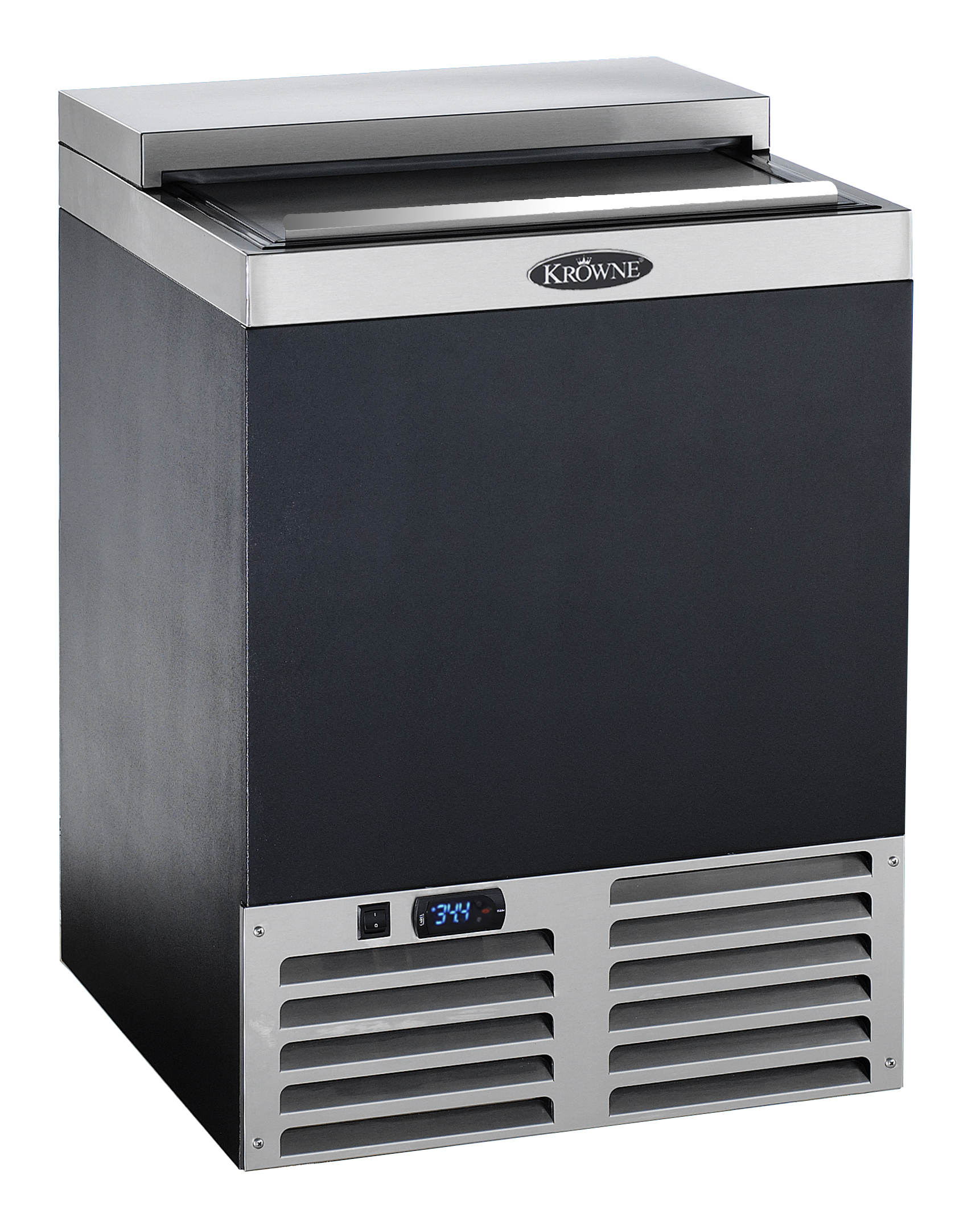 24" Black Vinyl Slide Top Mug Froster Mug Frosters Krowne Metal Corp.