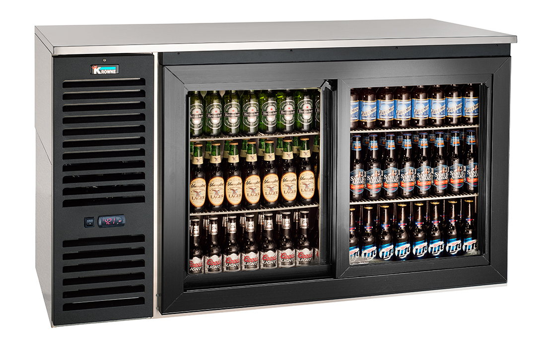 SelfContained Sliding Door Back Bar Cooler SelfContained Back Bar
