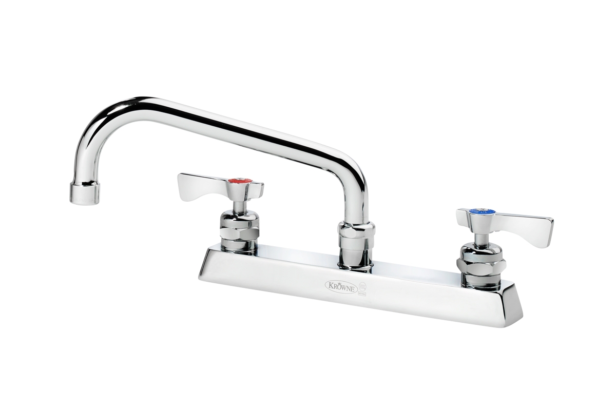 Krowne 13-812L Commercial Series 8" Center Deck Mount Faucets 