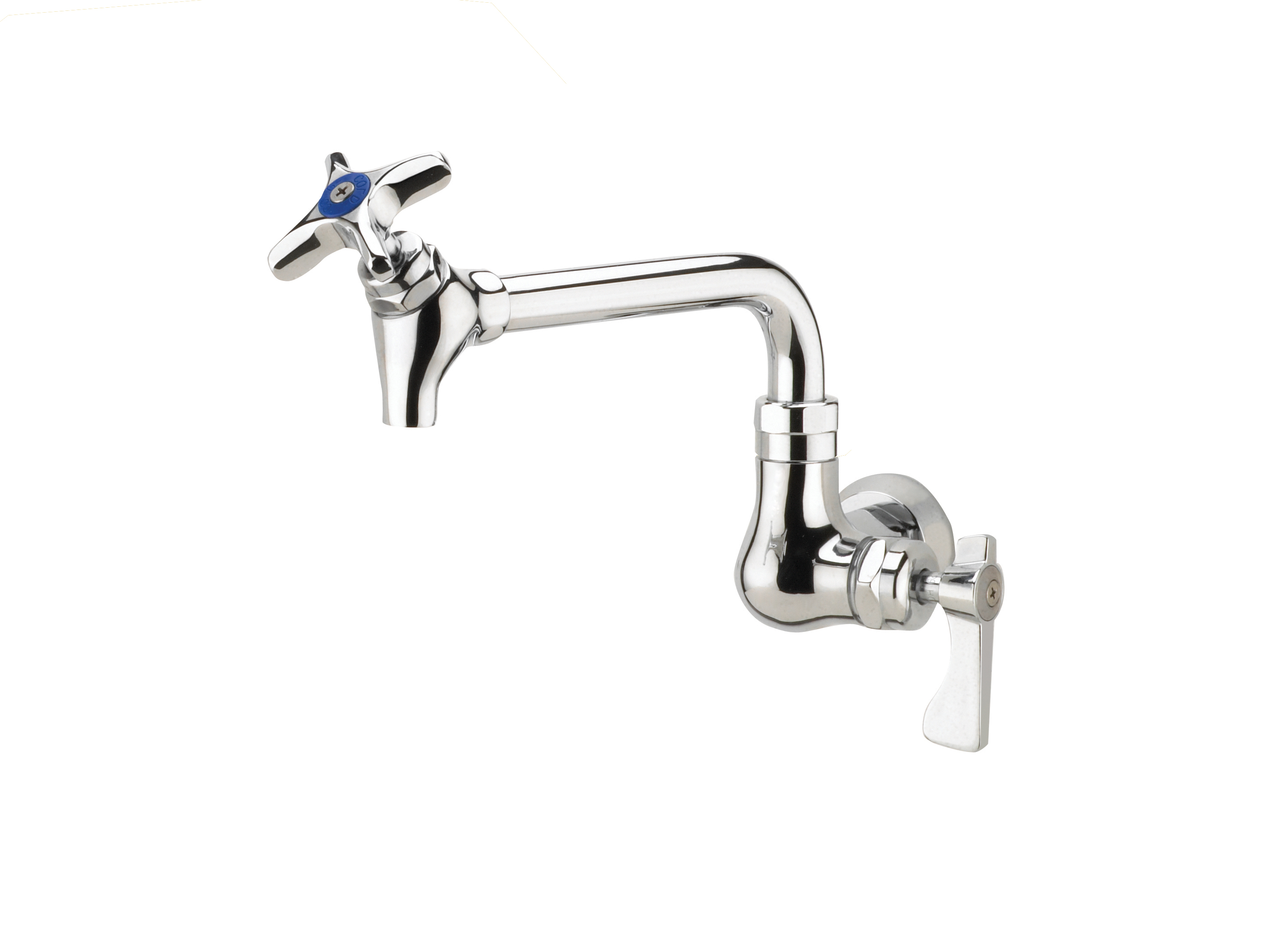 Royal Series Single Hole Wall Mount Pot  Filler  Faucet with 