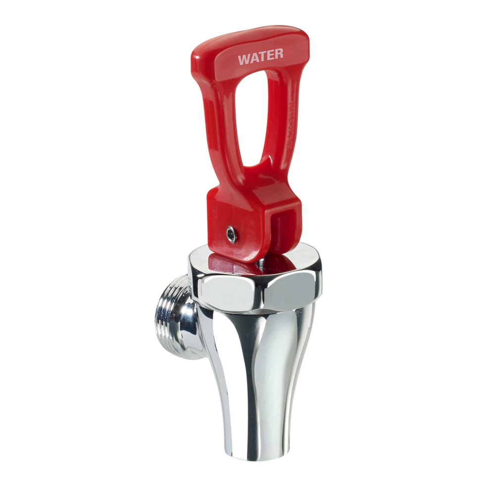 Coffee Urn Faucet - Red for Hot Water by Krowne