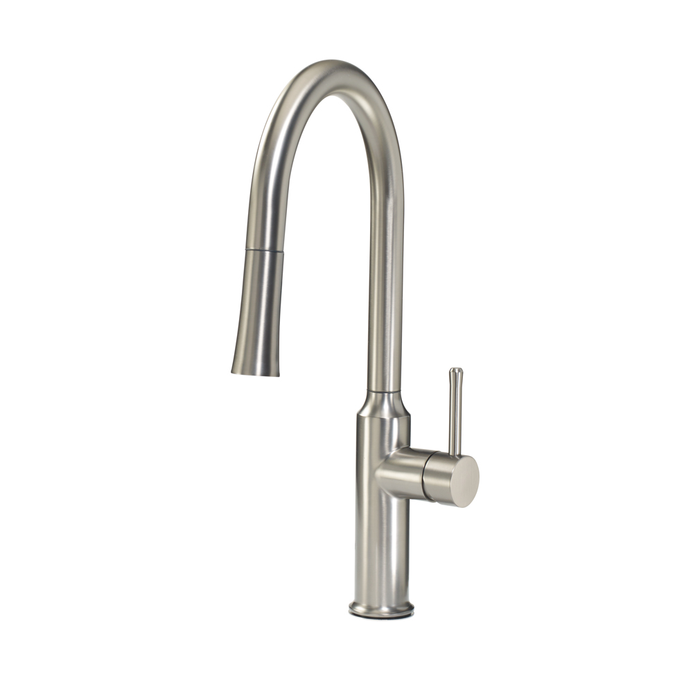 Single Handle Kitchen Faucet with PullDown Sprayer, Satin Finish Krowne