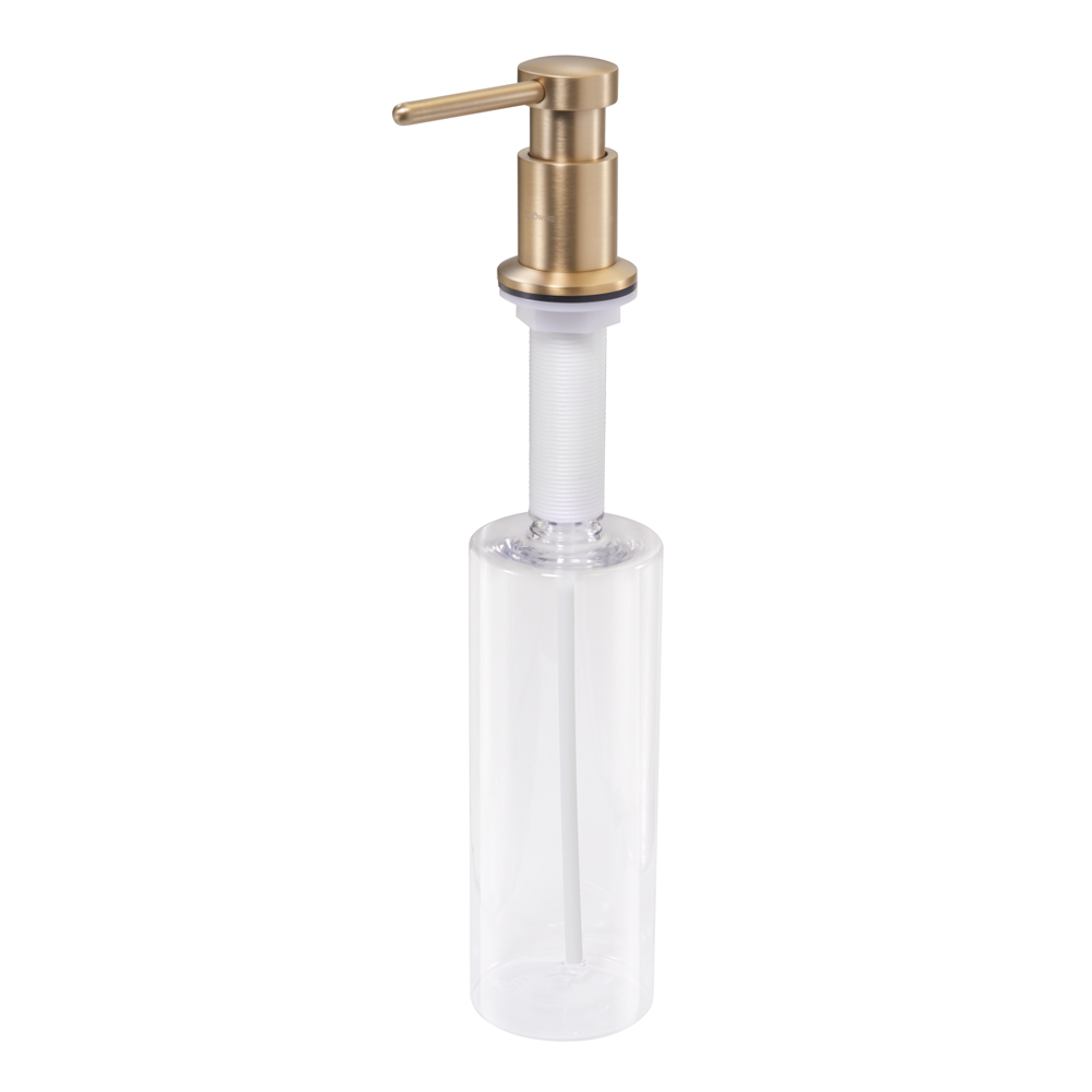Deck Mount Soap Dispenser, Brushed Gold Finish by Krowne