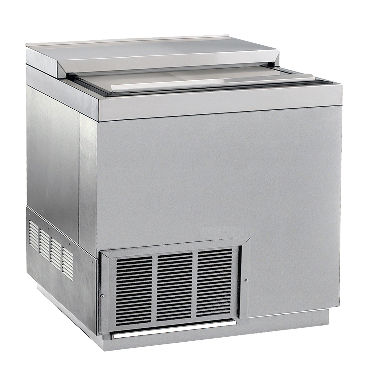 36" Stainless Steel Slide Top Bottle Cooler Krowne