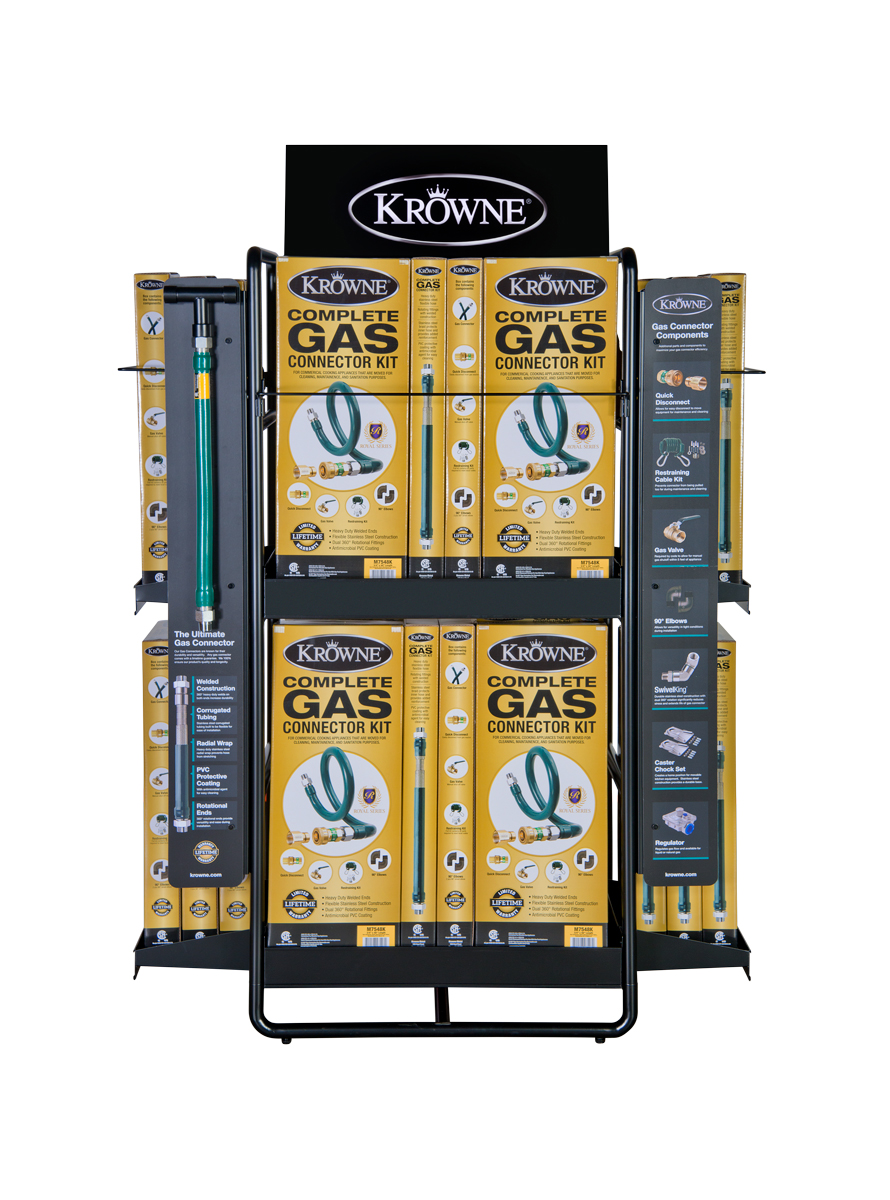 Gas Connector Merchandiser by Krowne