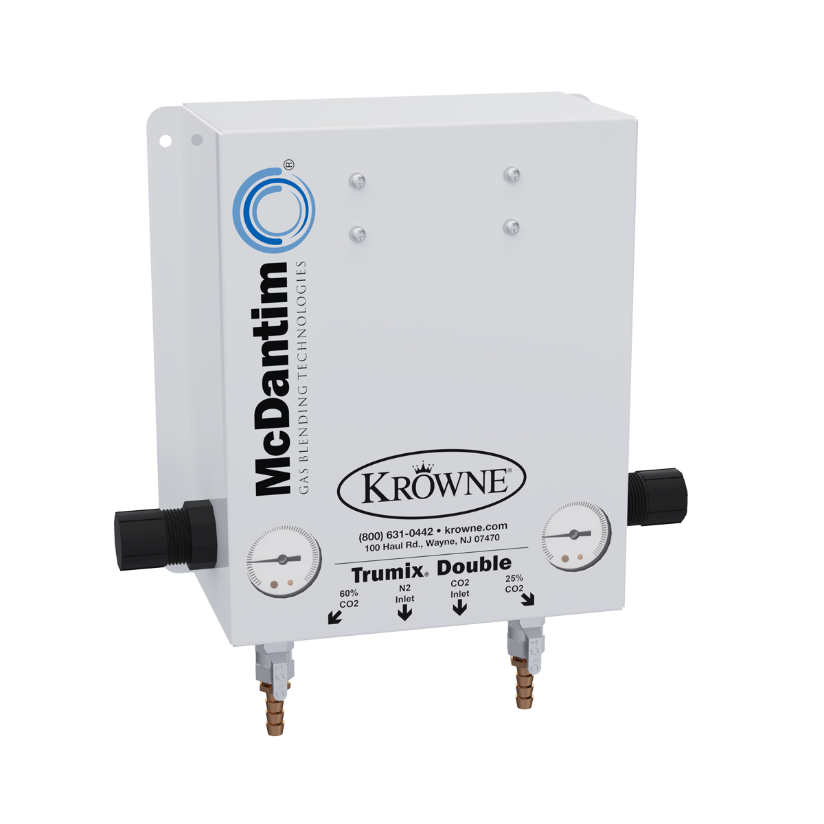 MasterTap CO2/Nitrogen Dual Beverage Gas Blender by Krowne