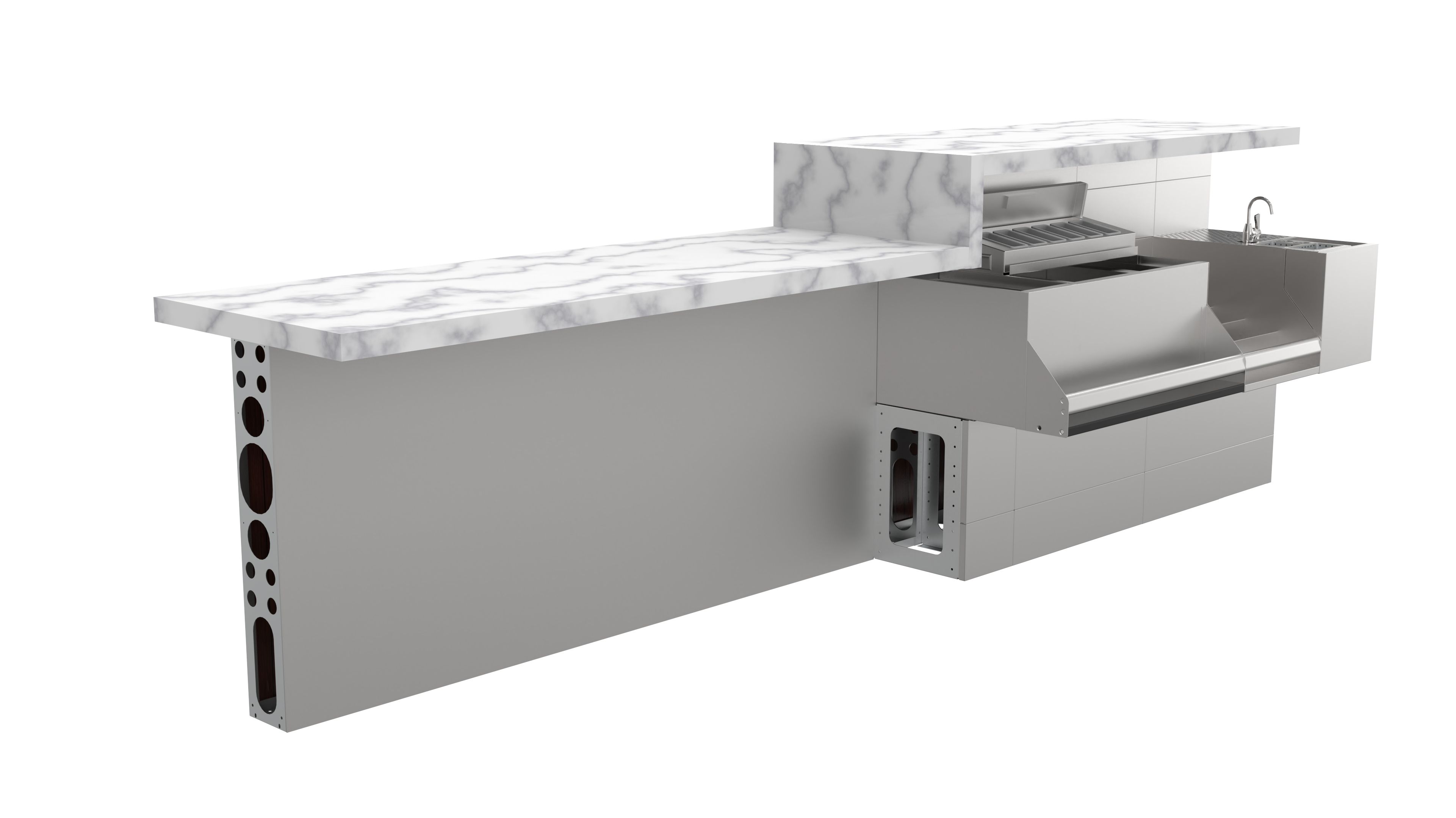 Modular Bar Die ADA Counter by Krowne
