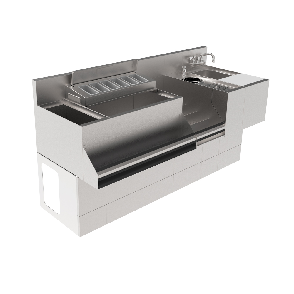Pedestal Base Support System for Underbar by Krowne