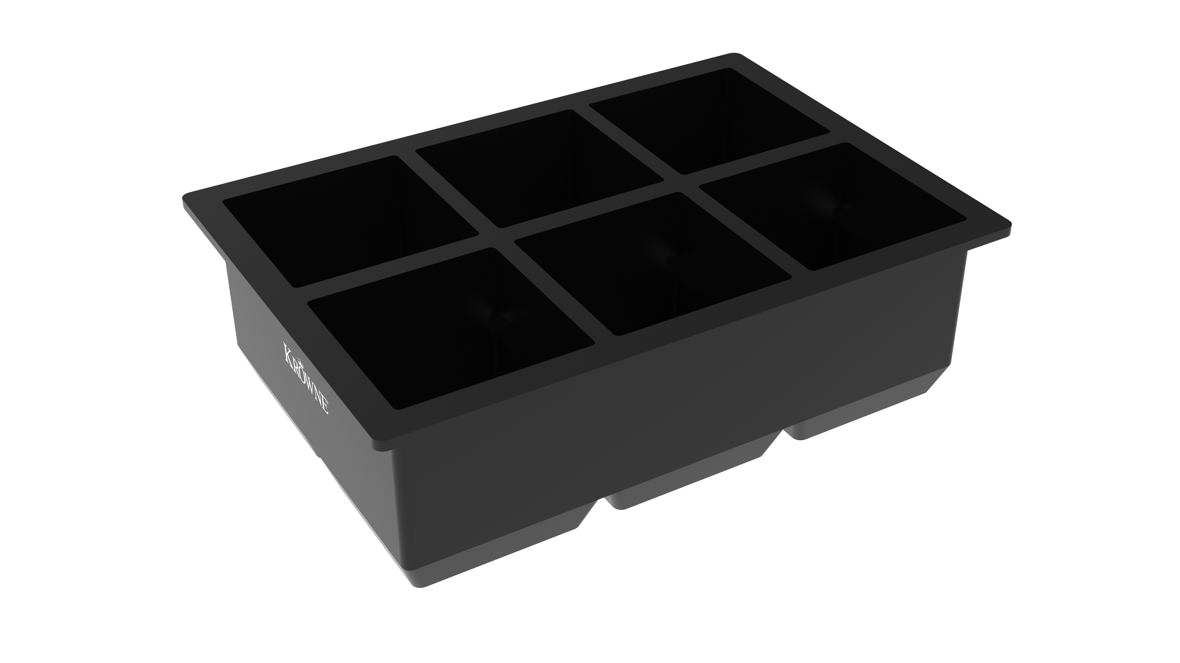 6 Compartment Ice Cube Mold by Krowne