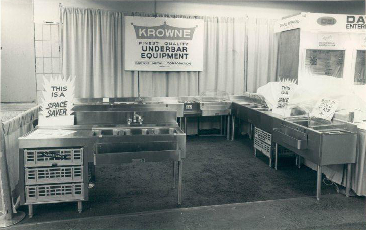 Circa 1975 - Krowne's booth at a New York Restaurant Show